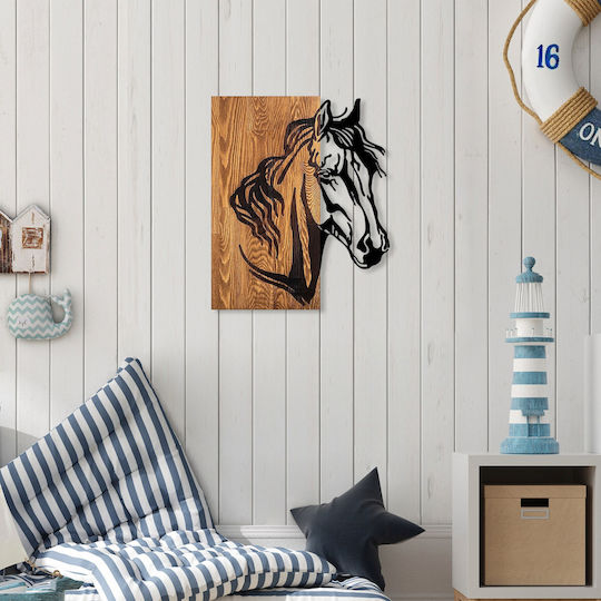 Asir Group 3D Mixed Art Μαύρο από Ξύλο 57x48cm