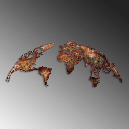 Wallity Decorațiune Pentru Perete Portocalie Din Metal 150x59cm