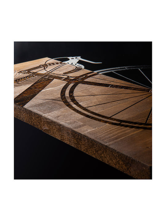 Wallity 3D Mixed Art Μαύρο από Ξύλο 58x40cm