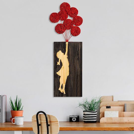 Διακοσμητικό Τοίχου Banksy Βρύο 899skl2664 34x99cm Brown-red Wallity Μέταλλο Ξύλο Διακοσμητικό Τοίχου Banksy Βρύο 899skl2664 34x99cm Brown-red Wallity Μέταλλο Ξύλο