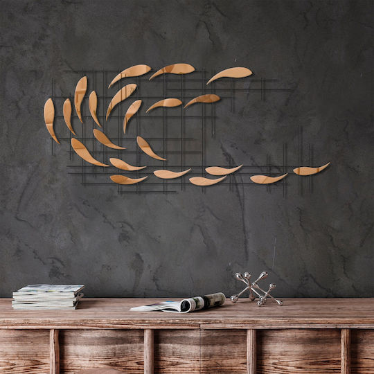 Διακοσμητικό Τοίχου Sheen 891tnl2411 100x4x45cm Black-copper Wallity Μέταλλο Διακοσμητικό Τοίχου Sheen 891tnl2411 100x4x45cm Black-copper Wallity Μέταλλο