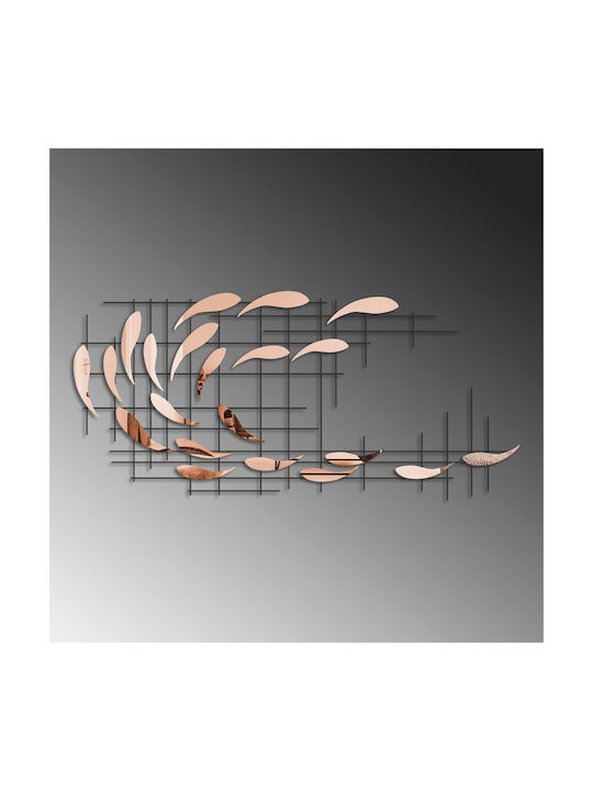 Sheen Wall Decor 891tnl2411 100x4x45cm Black-copper Wallity Metal
