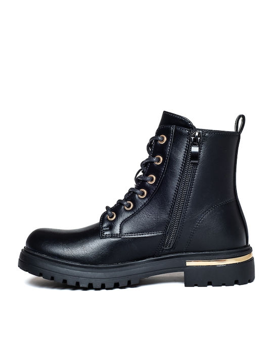 Kinderstiefel mit Reißverschluss Schwarz