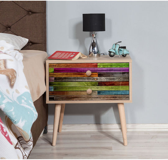 Nachttisch Zwei 863sph3504 60x40x61cm Multi