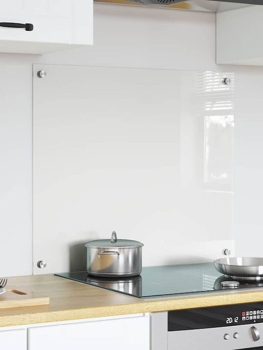 Vidaxl Kitchen Back Panel Transparent 70 X 60 X 0.8 Cm Tempered Glass