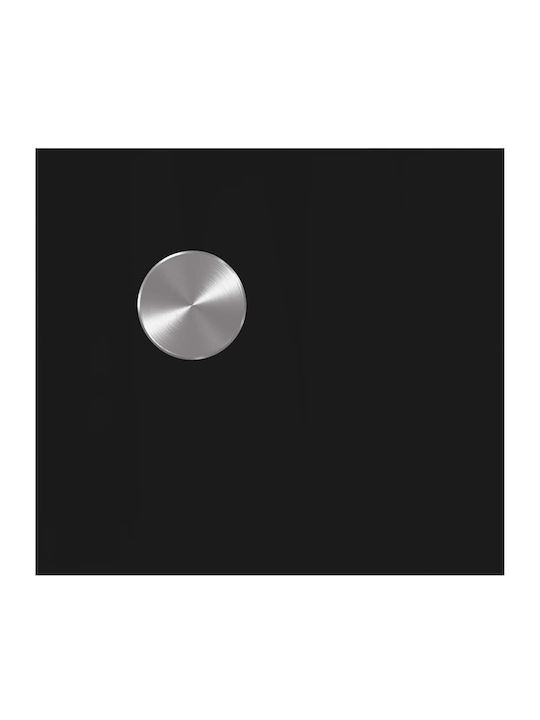 Vidaxl Kitchen Back Panel Black 80 x 40 x 0.8 cm Tempered Glass