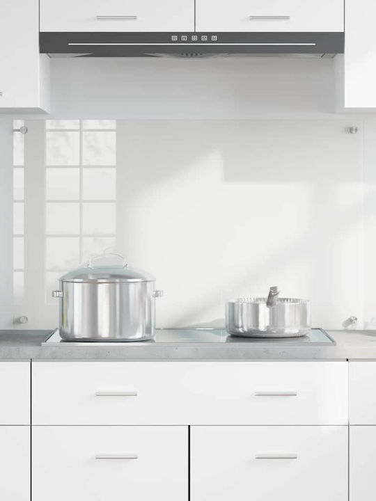 Vidaxl Kitchen Back Panel Transparent 100 x 60 x 0.8 cm Tempered Glass