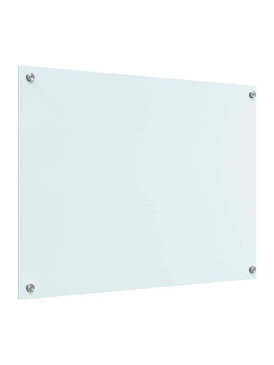 Vidaxl Kitchen Back Panel White 80 X 60 X 0.8 Cm Tempered Glass