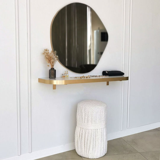 Aberto Design Asso Wall Mirror with Yellow Plastic Frame 70x67cm 1pcs