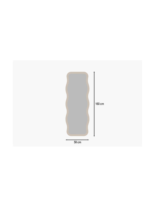 Wall Mirror Aror 116sam1193 50x2.2x86cm Sand Hanah Home MDF