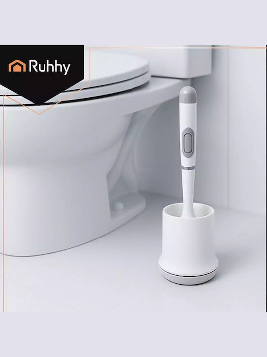 Ruhhy Plastic Toilet Brush White