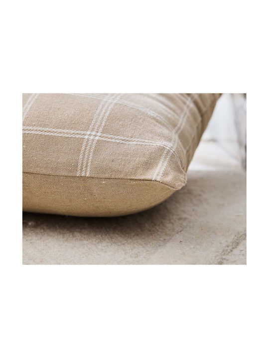 Atmosphera Sofa Cushion Everest Douceur D'intérieur 100% Cotton Beige 45x45cm