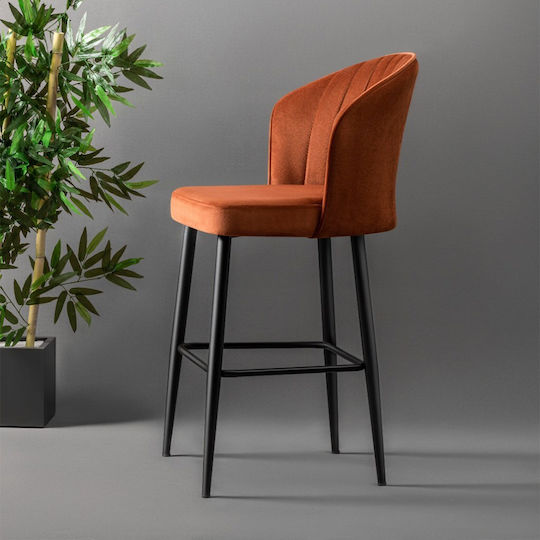 Hocker Bar Metall Terracotta-black 4Stück 52x42x97cm