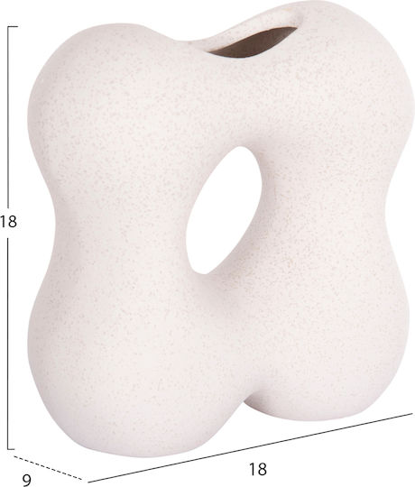 Ceramic Tabletop Decor Fb94594.01 Off-White Crystal 18 5x9x18cm