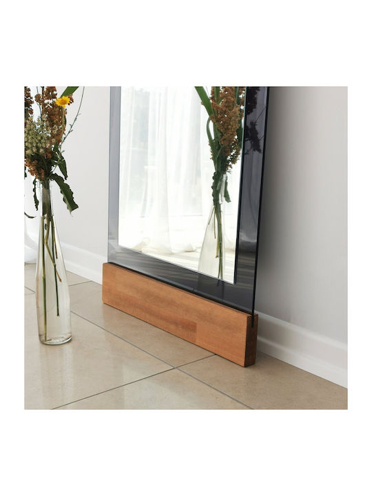 Aberto Design Boden- oder Standspiegel mit Beigem Metallischem Rahmen 170x50cm