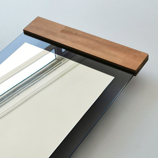 Aberto Design Boden- oder Standspiegel mit Beigem Metallischem Rahmen 170x50cm