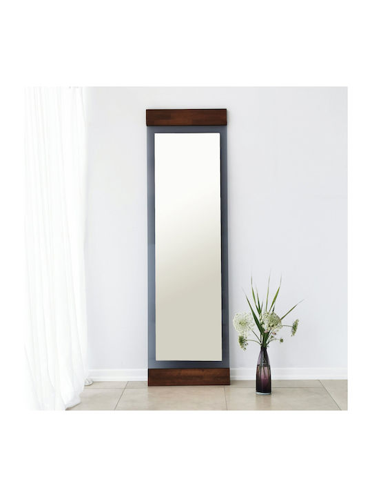 Aberto Design Boden- oder Standspiegel mit Braunes Metallisches Rahmenmaterial 170x50cm
