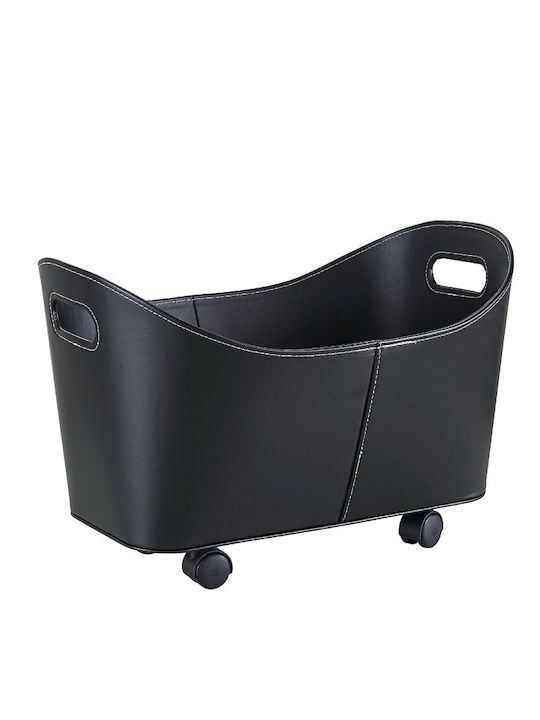 Home & Camp HC20867 Rubber Firewood Basket 53x36x36cm Black