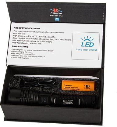 Bailong Flashlight LED
