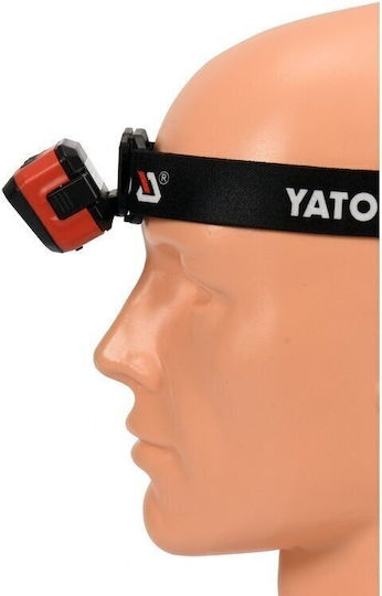 Yato Rechargeable Headlamp LED IP54 with Maximum Brightness 500lm Orange