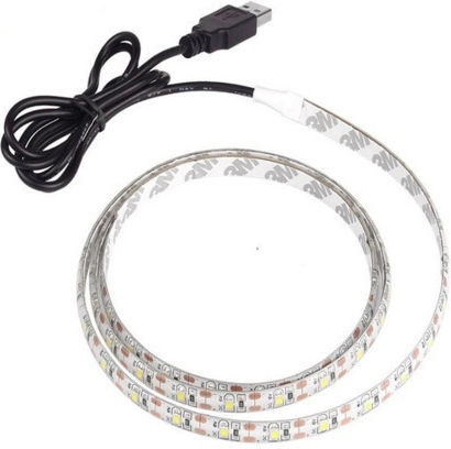 Floating Grip Ταινία LED Led Wire Light USB 5V Ροζ Φως 0.5m με Τροφοδοτικό