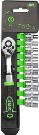 JBM Ratschen- & Steckschlüssel-Sets 1\4" 11Stück