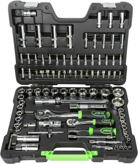 JBM Set de chei tubulare și clichet 1\2" & 1\4" 94buc