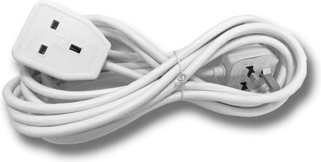 Eurolamp Extension Cable Cord 3 x 1.25mm²/5m White