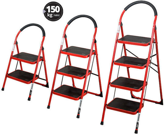 Krausmann Step Ladder iron 3 Stair 50cm