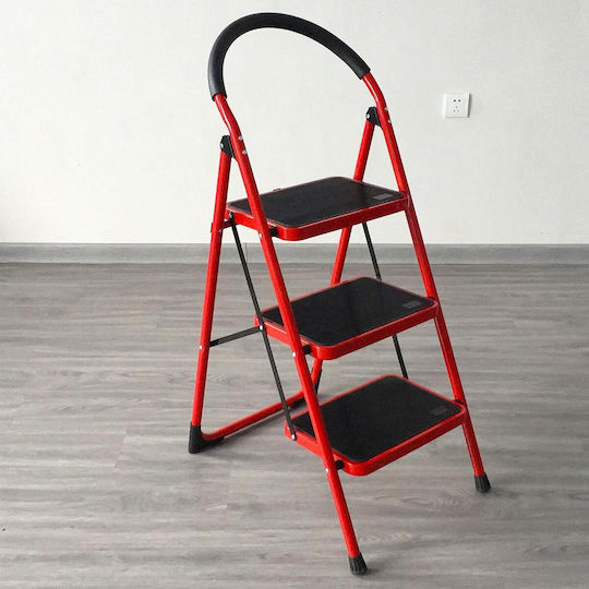 GeHock Σκαλοσκαμπό Σιδήρου 3 Σκαλιών 68cm