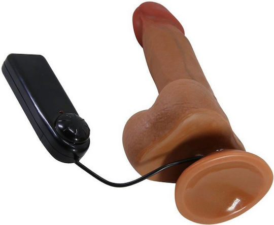 Baile Beautiful Bahamut Vibrating Dildo Realistic Vibrator Beige