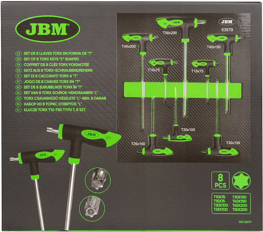 Σετ Γαλλικα Κλειδια Torx Τυπου L 9 Τεμ.jbm Jbm-53979