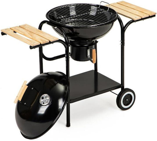 Garden Charcoal Grill with Lid 40cmx40cm