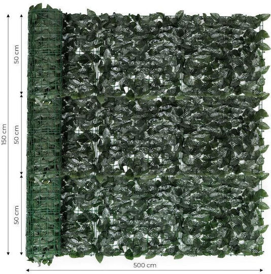 Artificial Foliage in Trellis Ivy Fence Pergola Garden Balcony Cover 3x Rolls 5m x 50cm