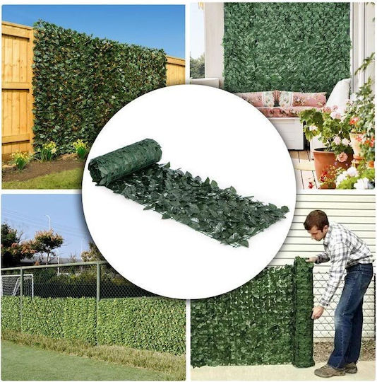 Artificial Foliage in Trellis Ivy Fence Pergola Garden Balcony Cover 3x Rolls 5m x 50cm