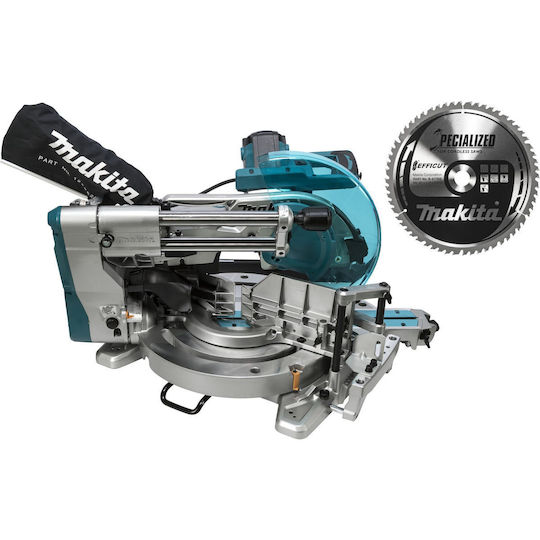 Makita Фугопила Ток Плъзгащо се с Мощност 1800W, Лазерно Ръководство, Диаметър на Диска за Рязане 305мм & Скорост на Рязане 3200обороти в минута