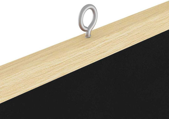 Chalk Board Black 100 X 1.4 X 100 Cm Solid Pine Wood 42015929