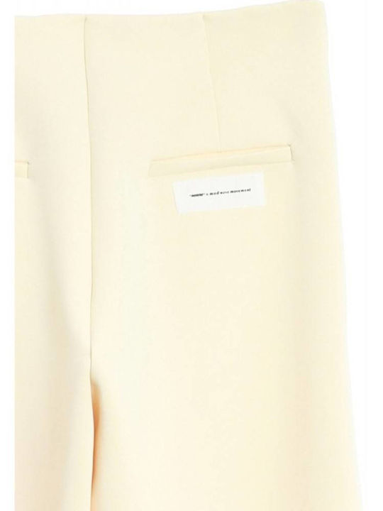 Femei Din material textil Pantaloni Ecru