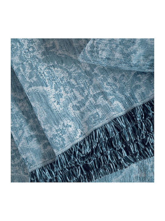 Rythmos Bianco Ριχτάρι Τετραθέσιου Καναπέ Chenille 180x330εκ. Λευκό