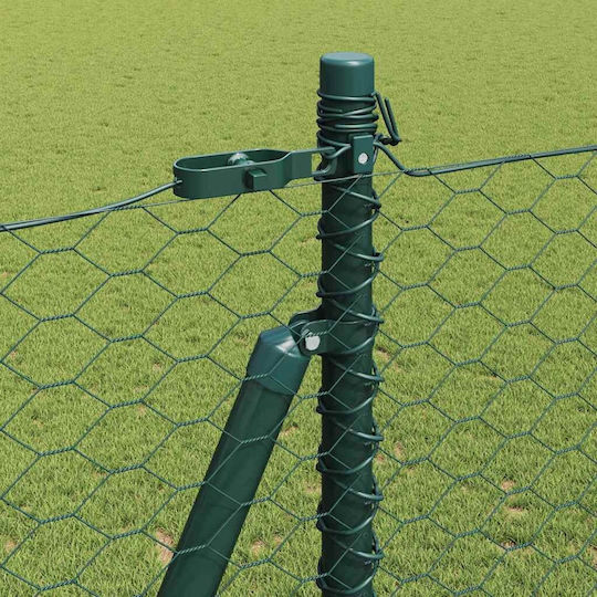 vidaXL Drahtgeflecht mit PVC-Beschichtung Elektrische Gitarren Grün 1.4x25m