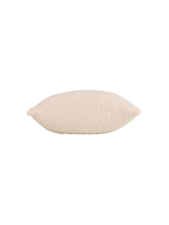 Douceur d'Intérieur Διακοσμητική Μαξιλαροθήκη Woolen Fleece Natural 40x40εκ.