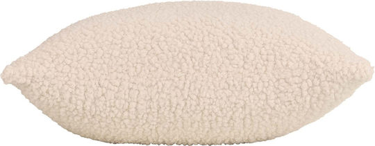 Douceur d'Intérieur Dekorativer Kissenbezug Woolen Fleece Natur 40x40cm