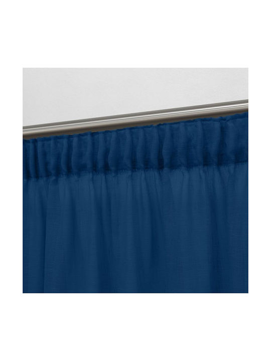 Lino Home Κουρτίνα με Τρέσα 1010 Μπλε 295x300εκ.