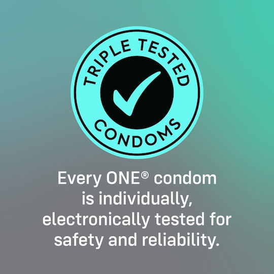 One Jewellery Condoms 1pcs 53mm Thin for Natural Feeling Natural Vegan