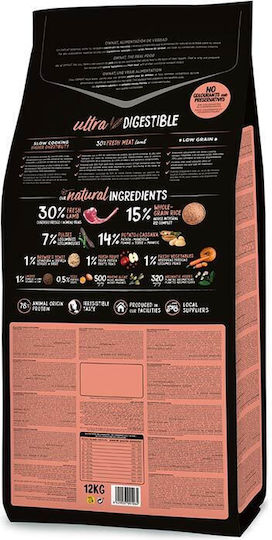 Ownat Ultra 12kg Dry Food with Few Grains for Adult Medium Breed Dogs with Lamb, Rice, Meat and Chicken