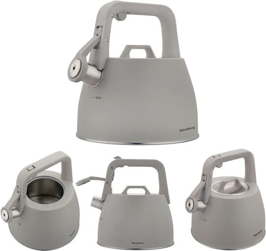 Klausberg Wasserkocher Edelstahl Gray 2500ml