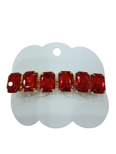 Red Hair Tweezers Cube Shape Rhinestones