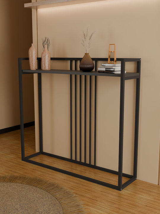 Convida Конзолна маса Метална Сив Д100xШ25xВ90cm
