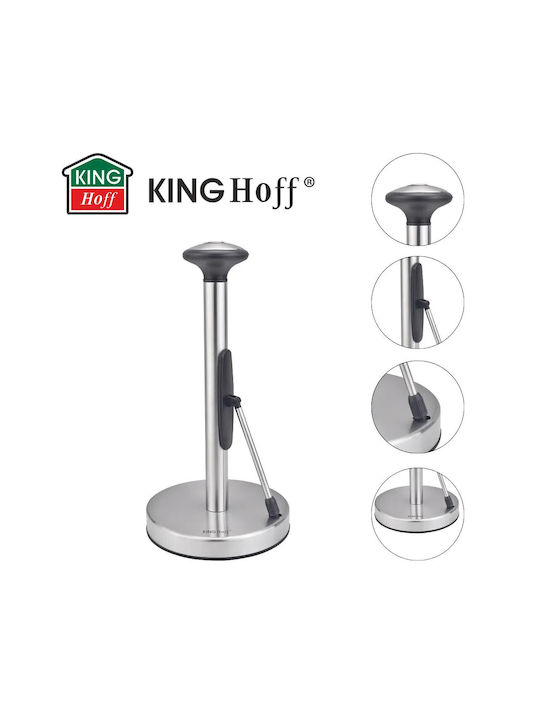 KING Hoff Βάση για Χαρτί Κουζίνας Μεταλλική Γκρι KH-1955