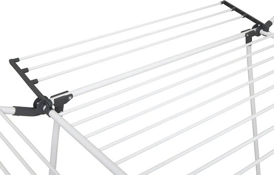5Five Folding Floor Clothes Drying Rack Metallic with Hanging Length 25m